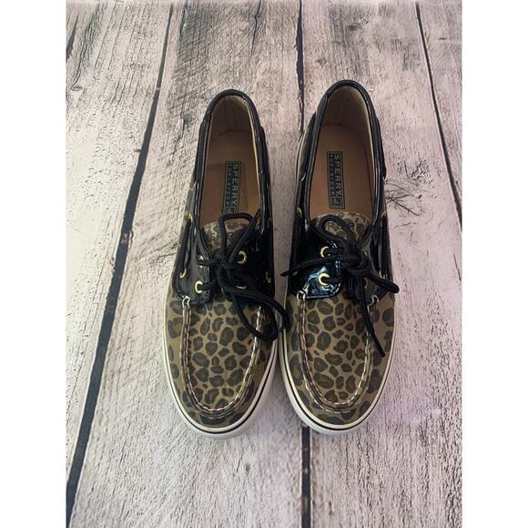 SPERRY Women’s Top Sider Cheetah Print Shoes / Size: 6.5 - Picture 2 of 9